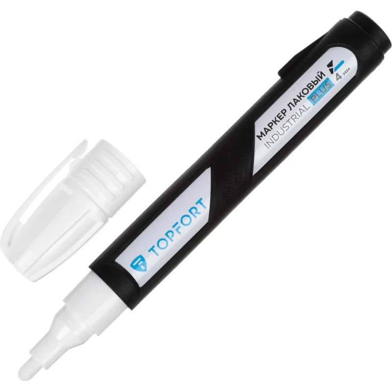 Маркер лаковый TOPFORT Industrial Plus 4 мм белый