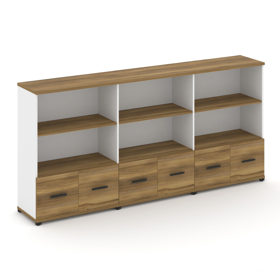 Concept Шкаф 3 широкие секции, 3 ниши CN.STS-331 B Сандал Янтарный/Белый Бриллиант/Металл Черный 250 Concept Шкаф 3 широкие секции, 3 ниши CN.STS-331 B Сандал Янтарный/Белый Бриллиант/Металл Черный 250