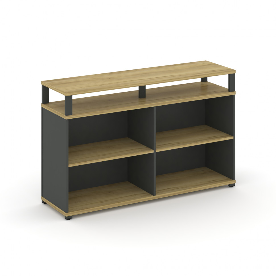 Concept Стеллаж опорный/приставной с верх. горизонтом CN.SOPO-006 Дуб Винченцо/Антрацит/Металл Антр Concept Стеллаж опорный/приставной с верх. горизонтом CN.SOPO-006 Дуб Винченцо/Антрацит/Металл Антр