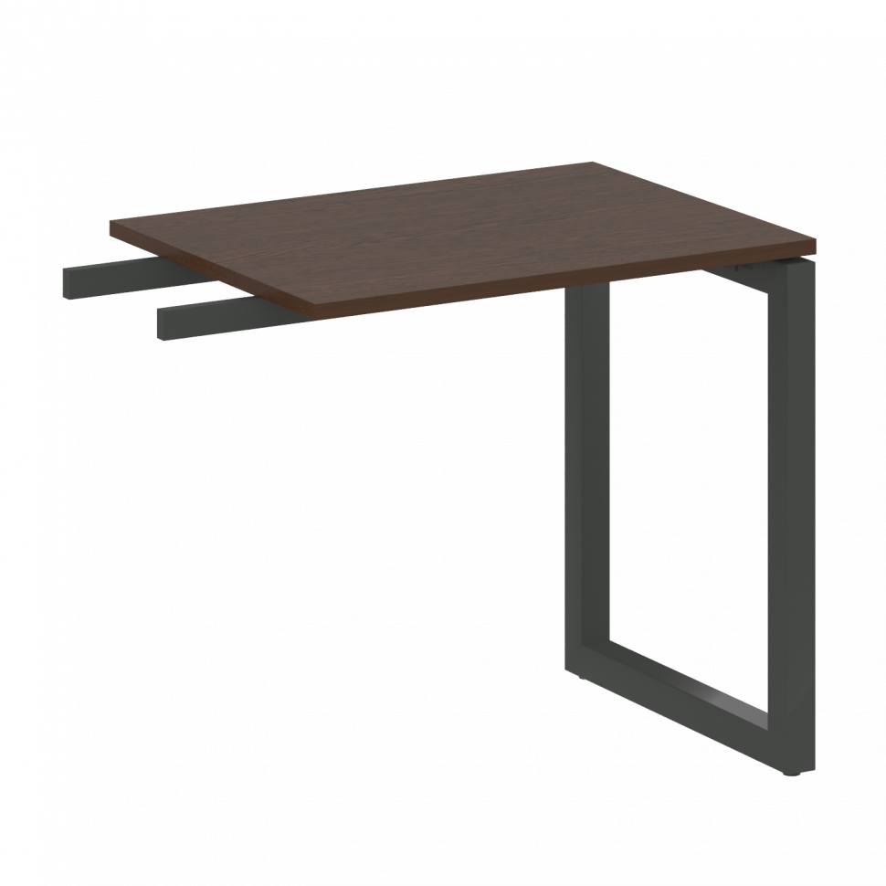 Metal System Quattro Приставной элемент на О-образном м/к 50БО.ПР-2 Венге Цаво/Металл Антрацит 800*6 Metal System Quattro Приставной элемент на О-образном м/к 50БО.ПР-2 Венге Цаво/Металл Антрацит 800*6