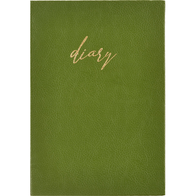 Ежедневник недатированный зеленый, А5, 140x200, 136 л, ATTACHE
