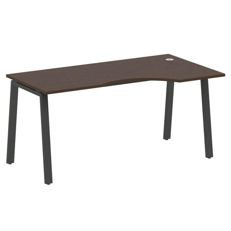 Metal System Стол криволинейный правый на А-образном м/к БА.СА-1 (R) Венге Цаво/Металл Антрацит 1600 Metal System Стол криволинейный правый на А-образном м/к БА.СА-1 (R) Венге Цаво/Металл Антрацит 1600