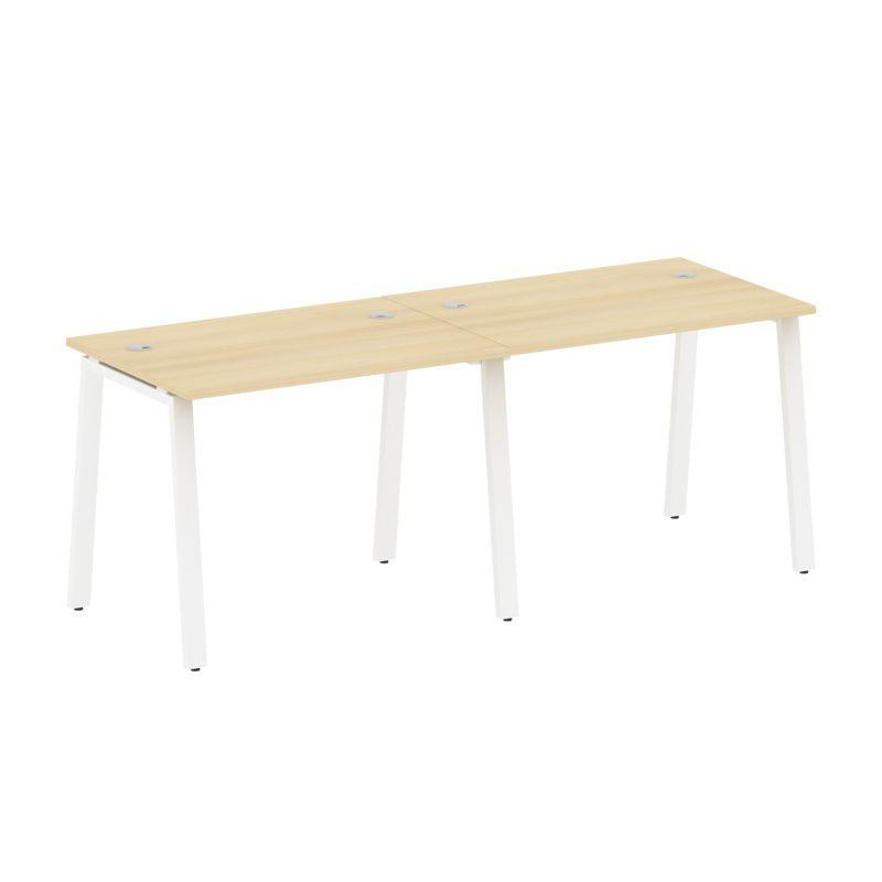 Metal System Рабочая станция на 2 места на А-образном м/к БА.СМ-2.1 Акация Лорка/Металл Белый 2000*7 Metal System Рабочая станция на 2 места на А-образном м/к БА.СМ-2.1 Акация Лорка/Металл Белый 2000*7