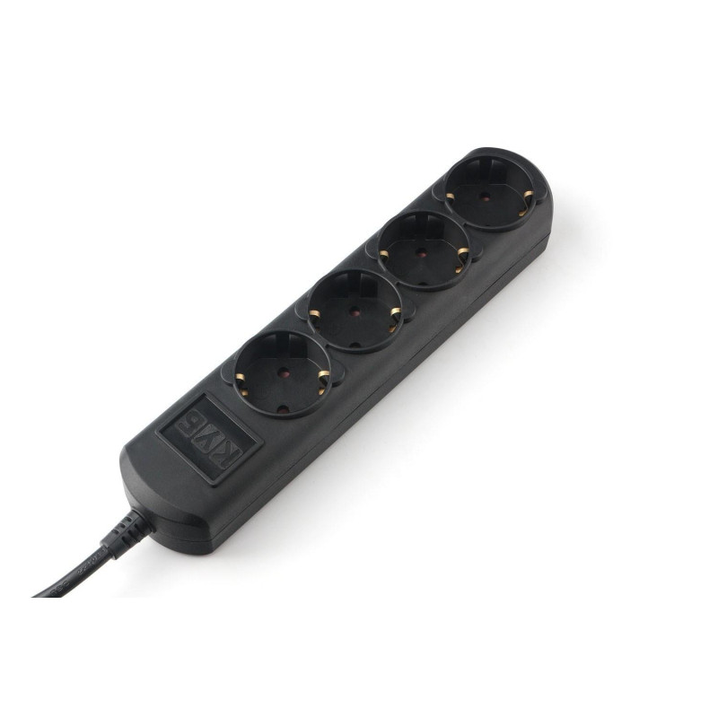 Удлинитель Power Cube 7м, 4р, без выкл., 10А черн. (PC-1B-7M)