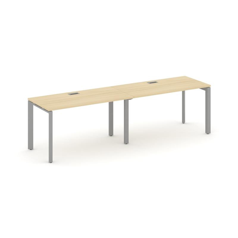 Style Project Рабочая станция односторонняя SN-59P.ORS-002 Акация Лорка/Металл Серый/Серебро Заглушк