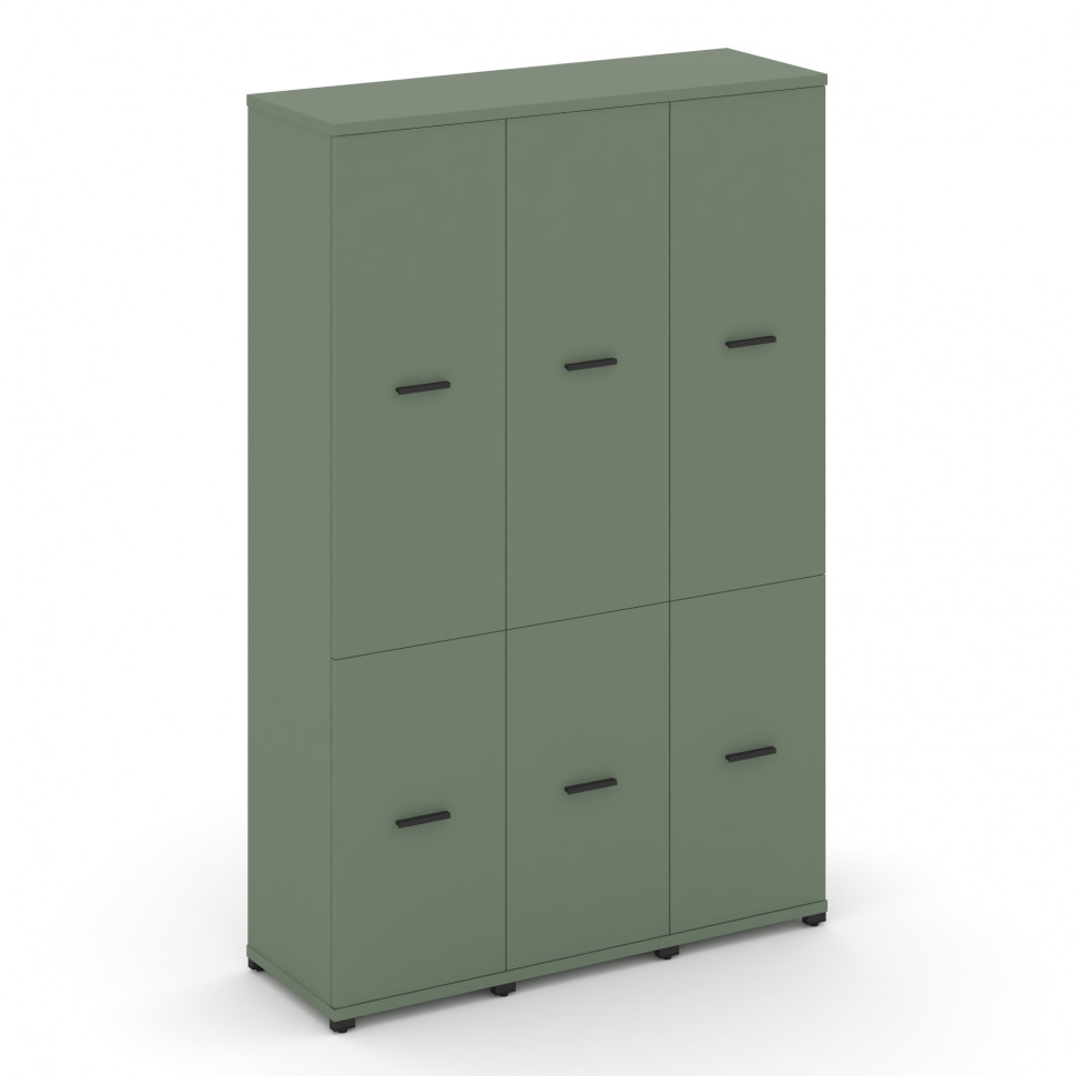 Concept Шкаф 3 узкие секции, 5 ниш CN.STU-532 B Кобо/Металл Черный 1252*420*1922