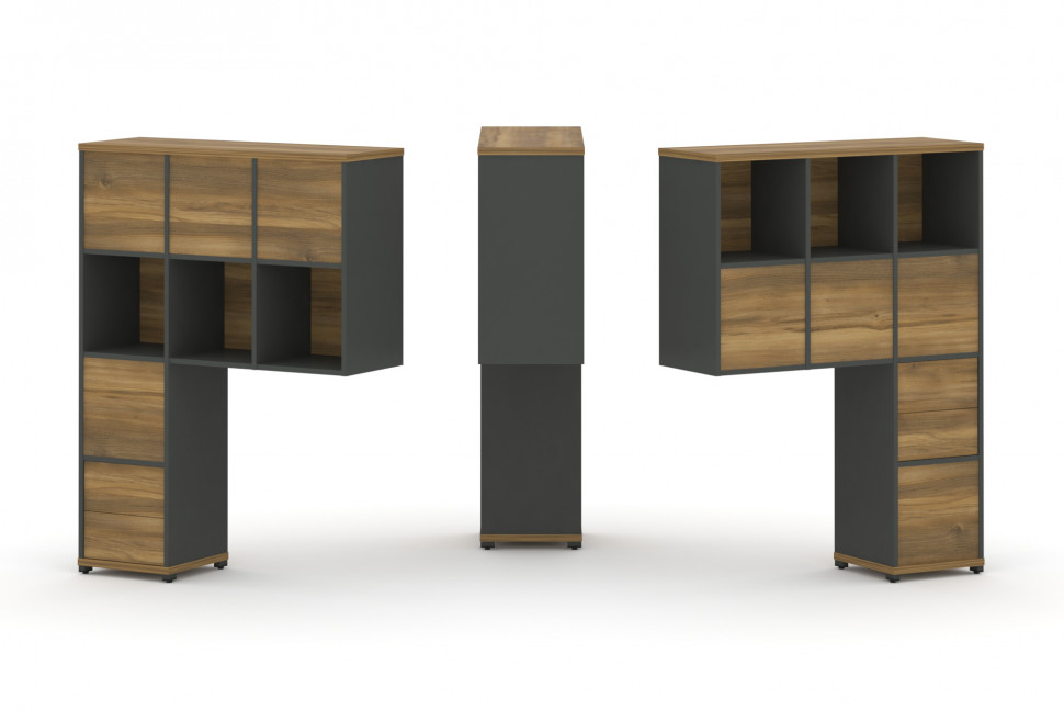 Concept Надставка высокая CN.DNV-006 Сандал Янтарный/Антрацит/Металл Антрацит 1099*350*1486 Concept Надставка высокая CN.DNV-006 Сандал Янтарный/Антрацит/Металл Антрацит 1099*350*1486