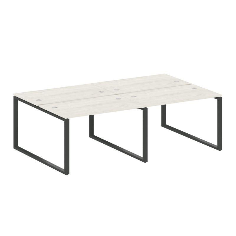 Metal System Рабочая станция на 4 места на О-образном м/к БО.СМ-4.2 Дуб Наварра/Металл Антрацит 2400 Metal System Рабочая станция на 4 места на О-образном м/к БО.СМ-4.2 Дуб Наварра/Металл Антрацит 2400