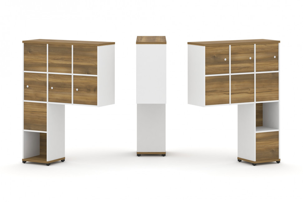 Concept Надставка высокая CN.DNV-009 Сандал Янтарный/Белый Бриллиант/Металл Черный 1099*350*1486