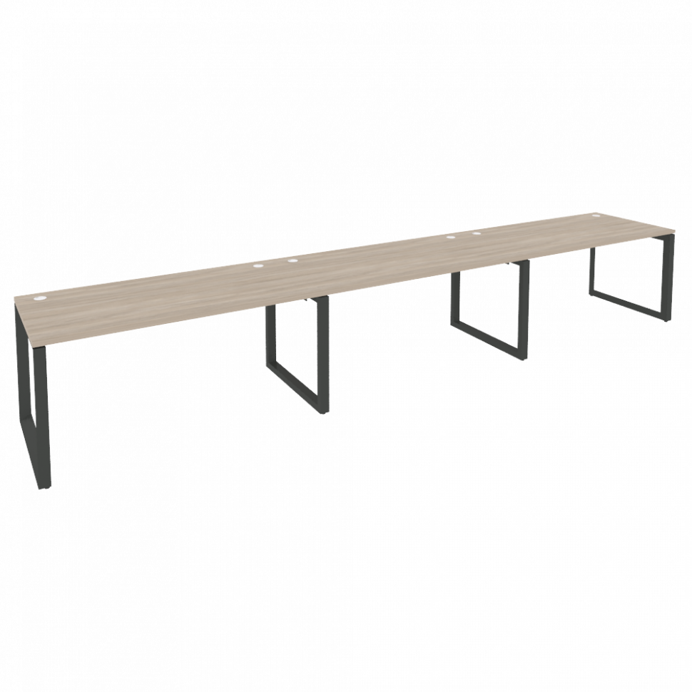 Onix Рабочая станция на О-образном м/к O.MO-RS-3.4.8 Дуб Аттик/Металл Антрацит 4740*800*750