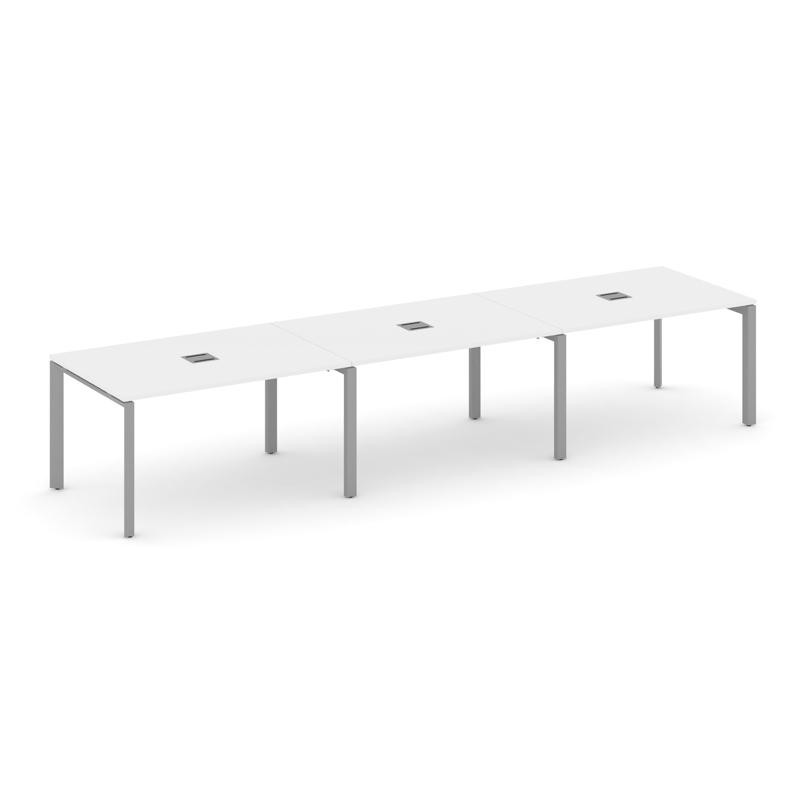 Style Project Стол переговорный SN-59P.SPRG-023 Белый/Металл Серый 4140*980*750