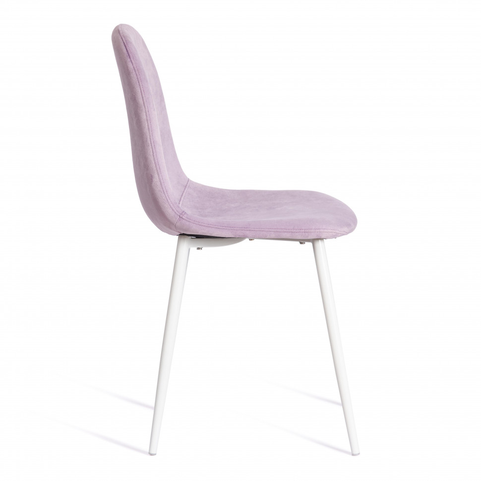 Стул Бриз/Breeze (мод.4724)/1 шт. в упаковке велюр/металл, 44х53х87см, светло-лавандовый (HLR26)/белый Стул Бриз/Breeze (мод.4724)/1 шт. в упаковке велюр/металл, 44х53х87см, светло-лавандовый (HLR26)/белый