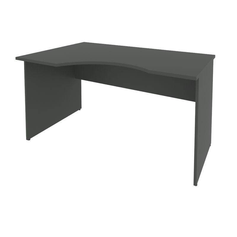 Riva Стол криволинейный левый А.СА-2 (L) Антрацит 1400*900*750 Riva Стол криволинейный левый А.СА-2 (L) Антрацит 1400*900*750