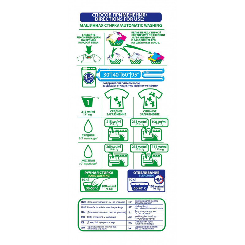 Порошок стиральный BiMax Белоснежные вершины 3кг автомат