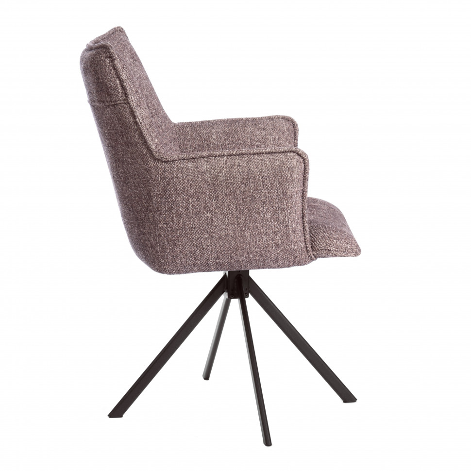 Кресло Lutz/Луц опора 360, велюр/букле, VT shape wood rose