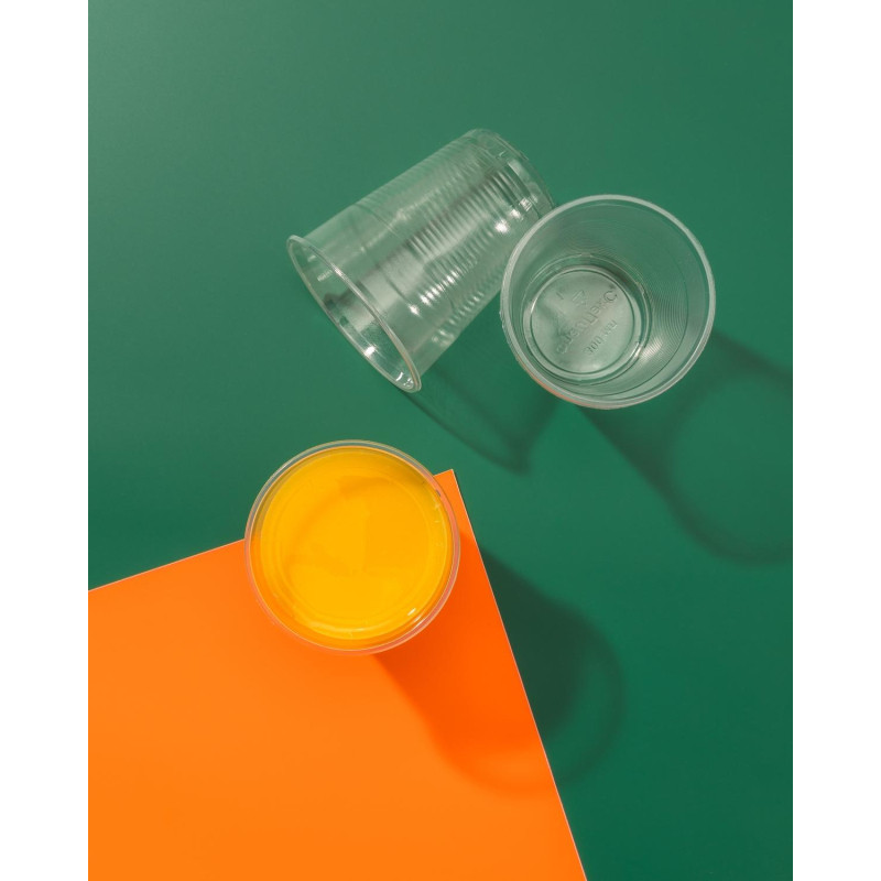 Стакан одноразовый 300мл прозр., для хол/гор., бюджет, КОМУС ПП 50шт/уп