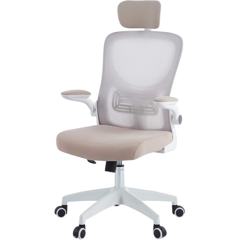 Кресло VT_Chairman CH633 белый пластик, бежевый