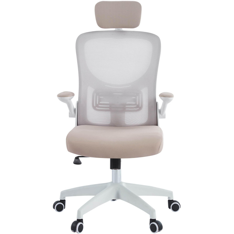 Кресло VT_Chairman CH633 белый пластик, бежевый