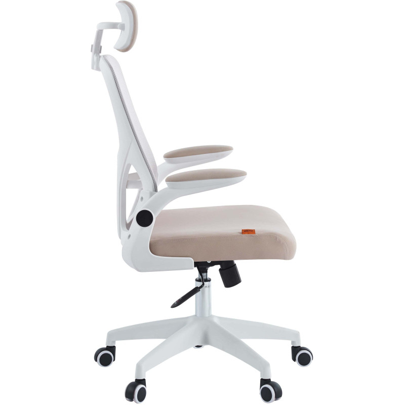 Кресло VT_Chairman CH633 белый пластик, бежевый