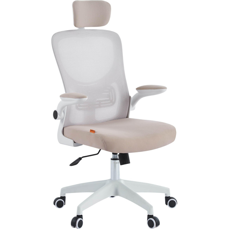 Кресло VT_Chairman CH633 белый пластик, бежевый