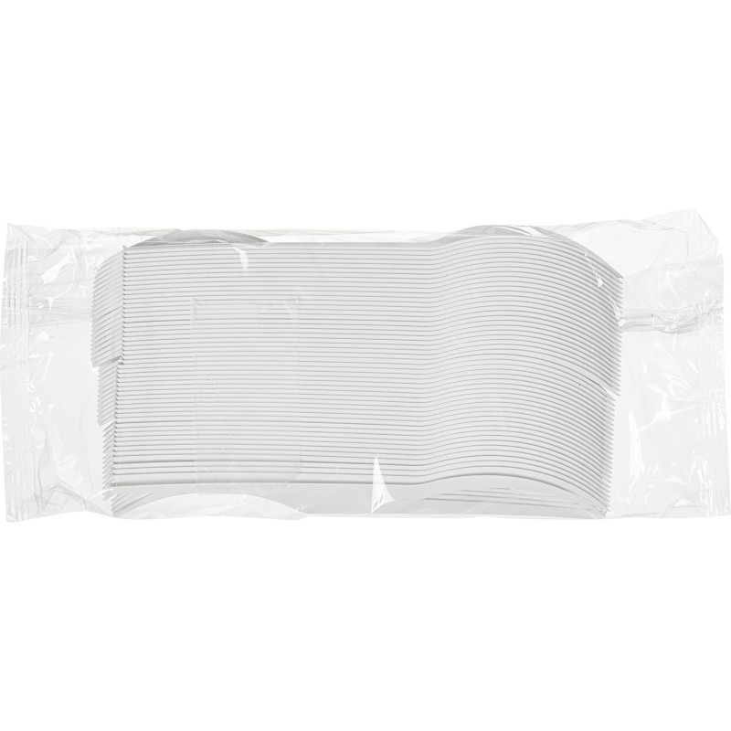 Вилка одноразовая 165мм, белая, КОМУС ПС 100шт/уп