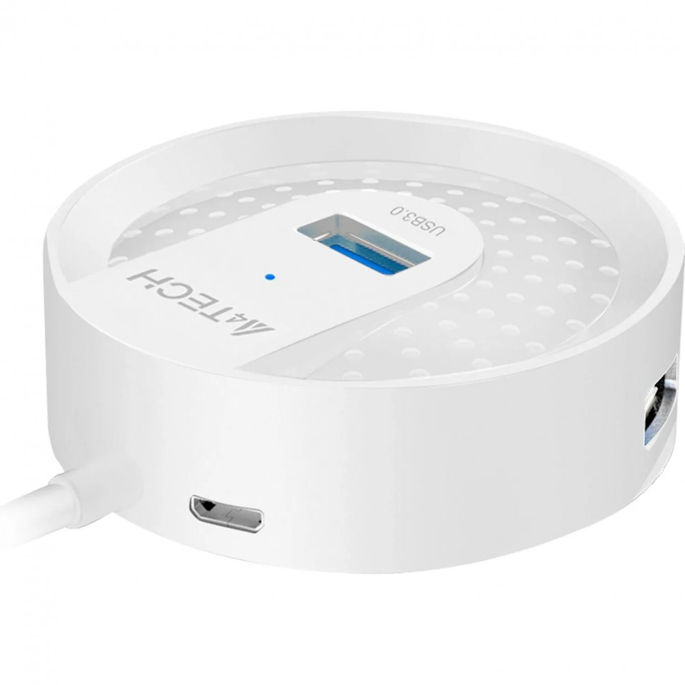 Разветвитель USB 3.0 A4Tech HUB-30 4порт. белый Разветвитель USB 3.0 A4Tech HUB-30 4порт. белый