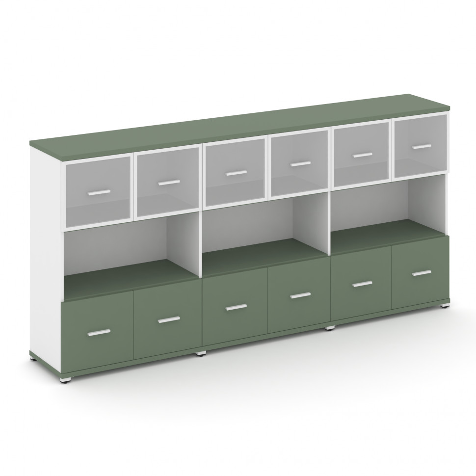 Concept Шкаф 3 широкие секции, 3 ниши CN.STS-335 RMW W Кобо/Белый Бриллиант/Металл Белый/Сатин 2500* Concept Шкаф 3 широкие секции, 3 ниши CN.STS-335 RMW W Кобо/Белый Бриллиант/Металл Белый/Сатин 2500*