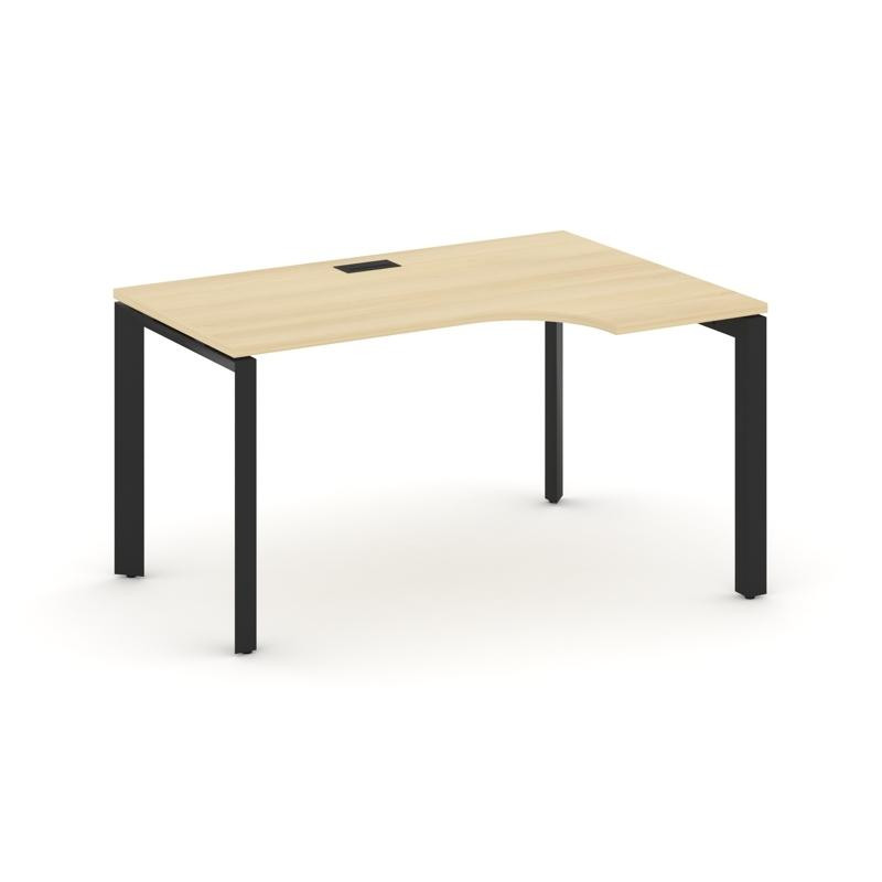 Style Project Стол рабочий эргономичный SN-59P.SPA-022(R) Акация Лорка/Металл Черный/Черный Заглушка