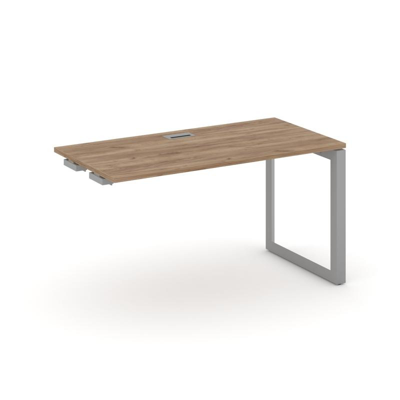 Style Project Стол-приставка к опор. элем. SN-59O.OPRS-023 Дуб Табак/Металл Серый/Серебро Заглушка 1