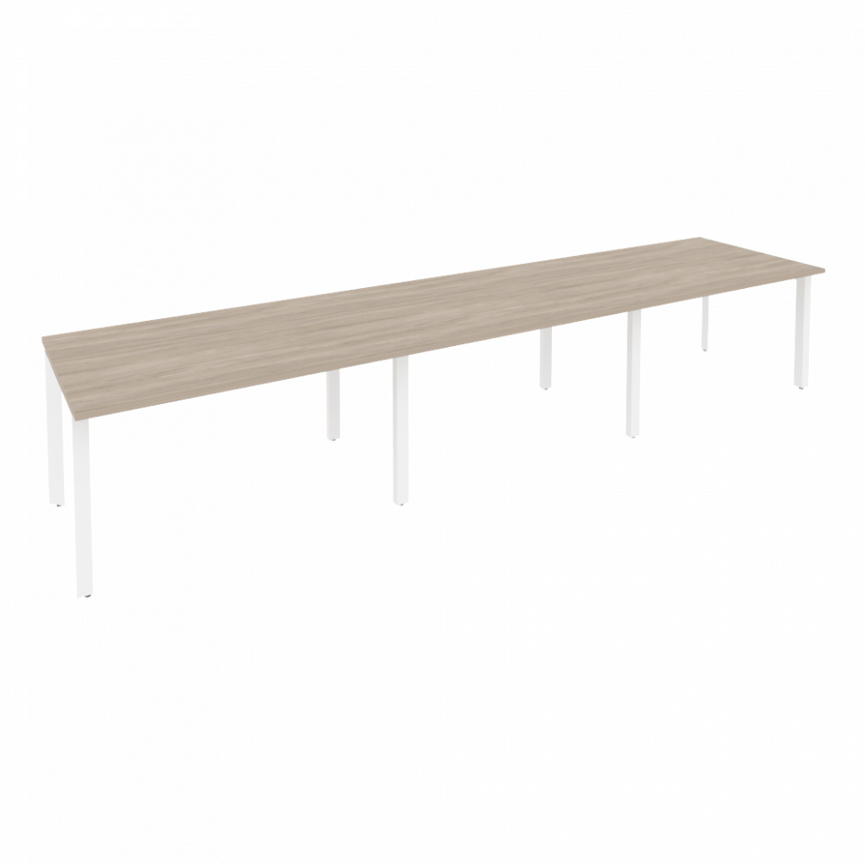 Onix Стол переговорный O.MP-PRG-3.3 Дуб Аттик/Металл Белый 4140*980*750 Onix Стол переговорный O.MP-PRG-3.3 Дуб Аттик/Металл Белый 4140*980*750