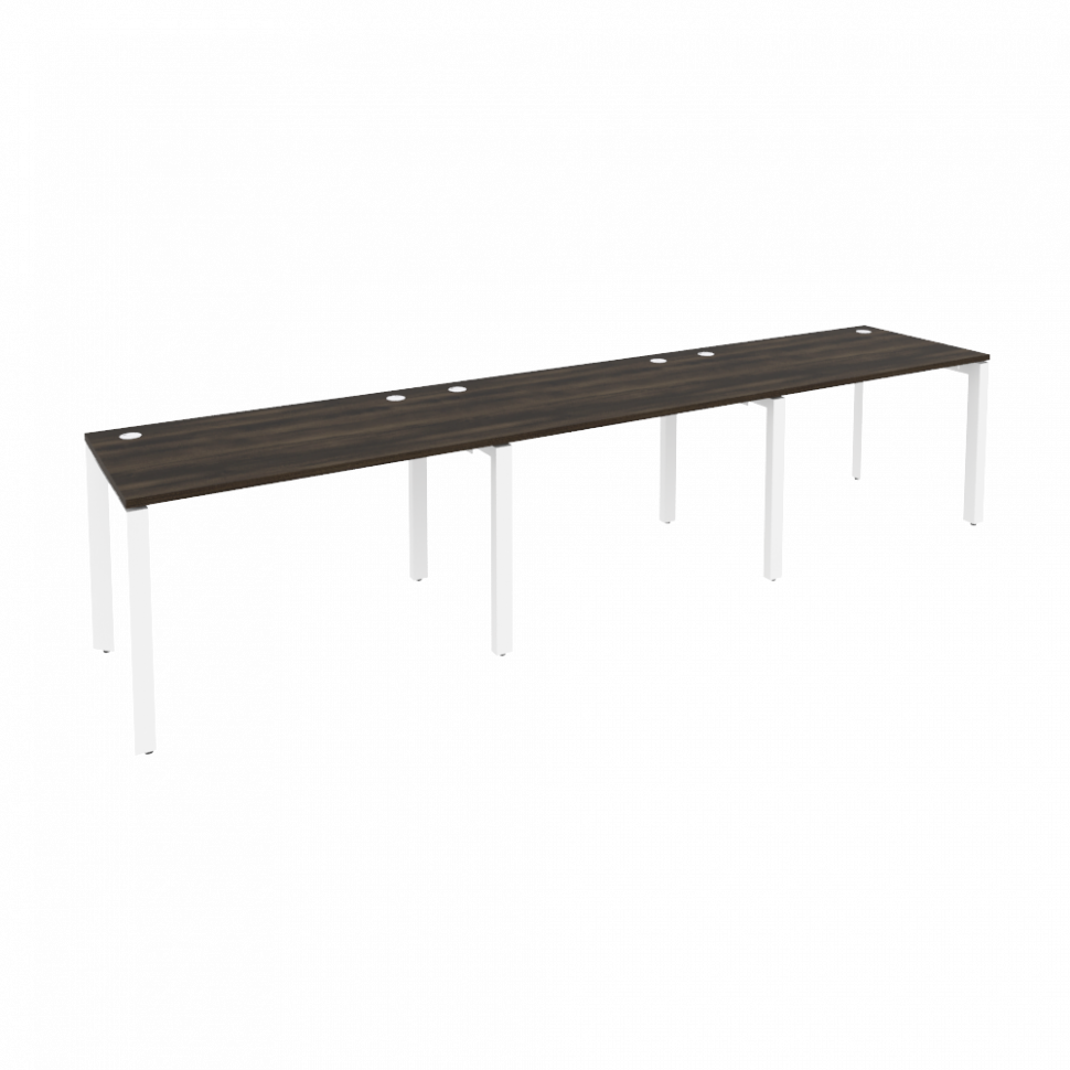 Onix Рабочая станция на П-образном м/к O.MP-RS-3.2.7 Дуб Мали/Металл Белый 3540*720*750