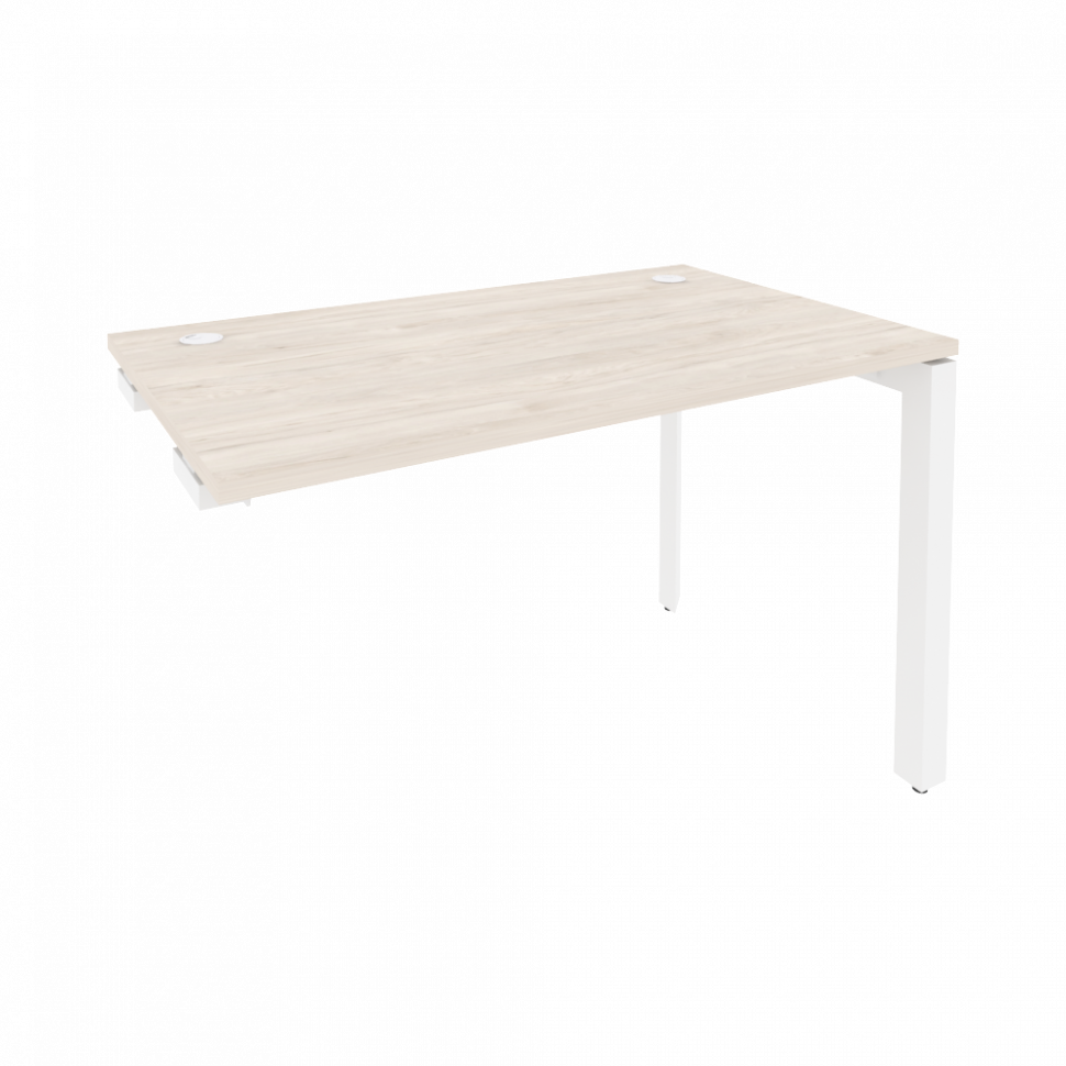 Onix Стол-приставка на П-образном м/к к опорным элементам O.MP-SPR-2.7 Денвер Светлый/Металл Белый 1