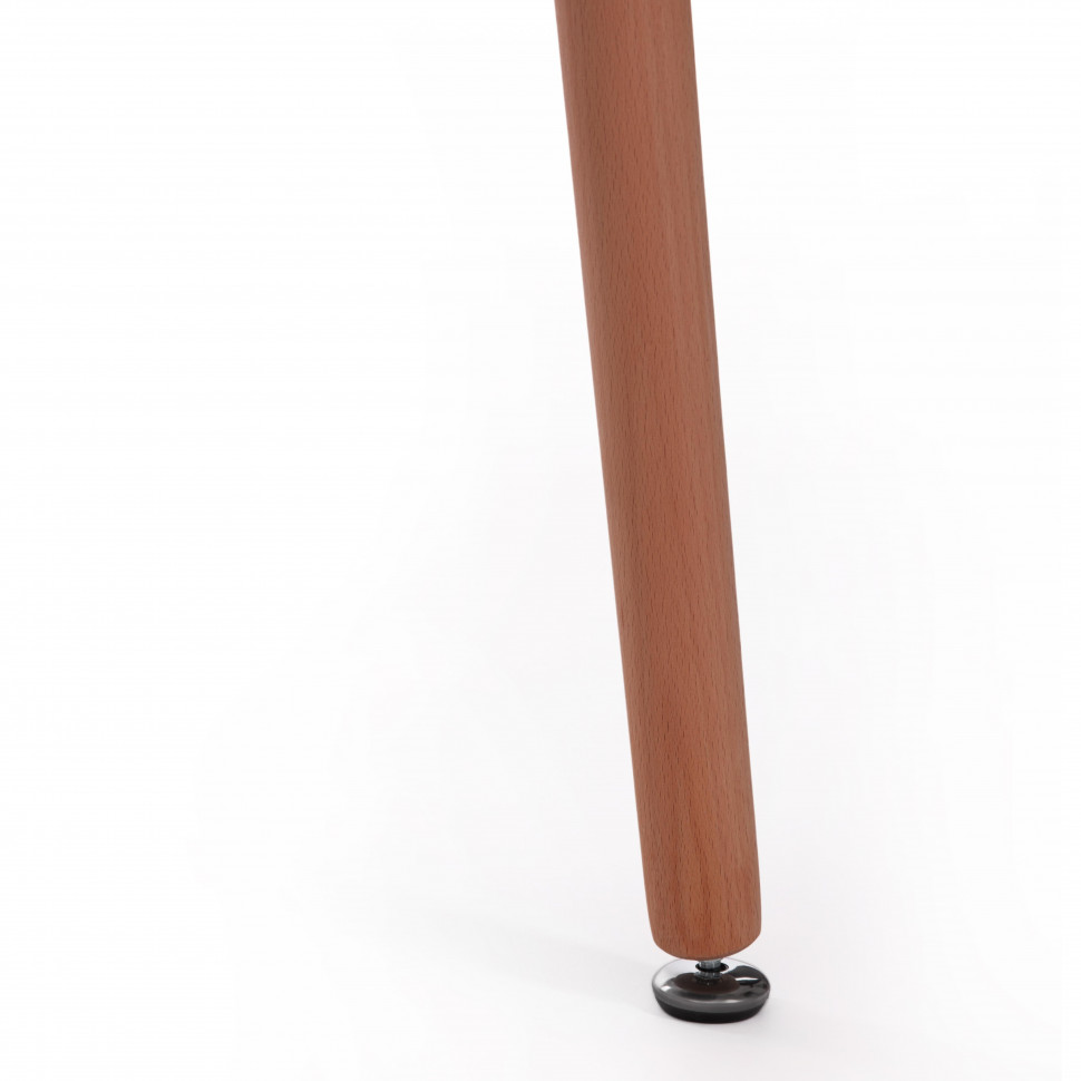 Стол MARS (mod. T1004) МДФ/дерево, 80 х 80 х 75 см , White (Белый) / Natural (натуральный)