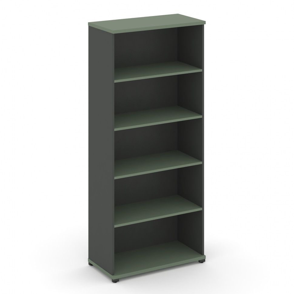 Concept Стеллаж 1 широкая секция, 5 ниш CN.STS.E-510 Кобо/Антрацит/Металл Антрацит 836*420*1922