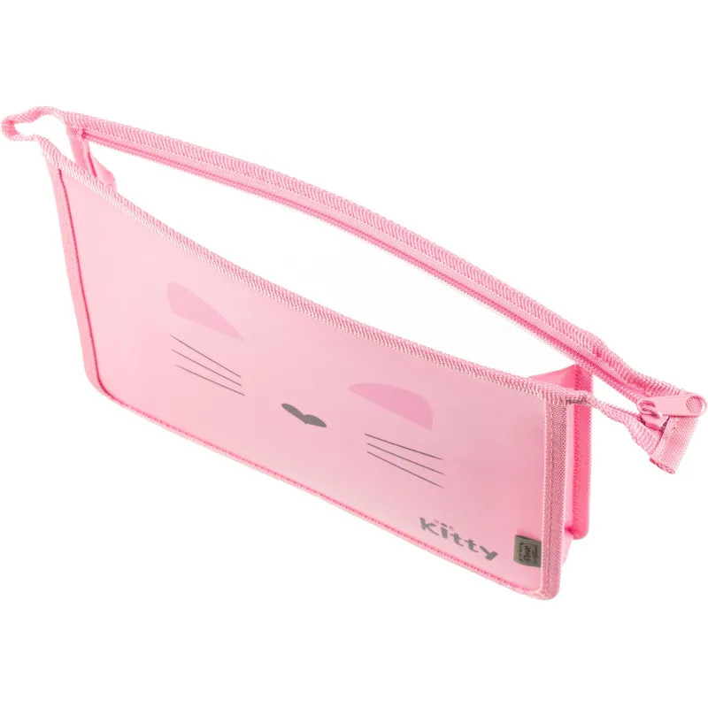 Папка для тетрадей Комус Класс Kitty А5 на молнии, пластик, ПТ-713