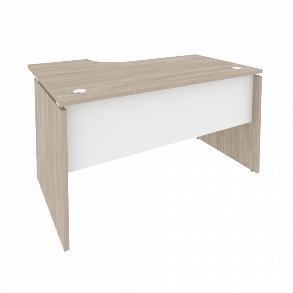 Onix Стол эргономичный правый O.SA-2 (R) Дуб Аттик/Белый Бриллиант 1380*980*750 (720/460)