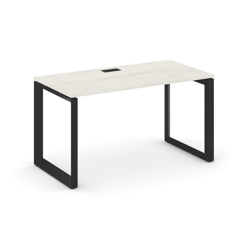 Style Project Стол письменный SN-59O.SP-004 Дуб Наварра/Металл Черный/Черный Заглушка 1580*600*750