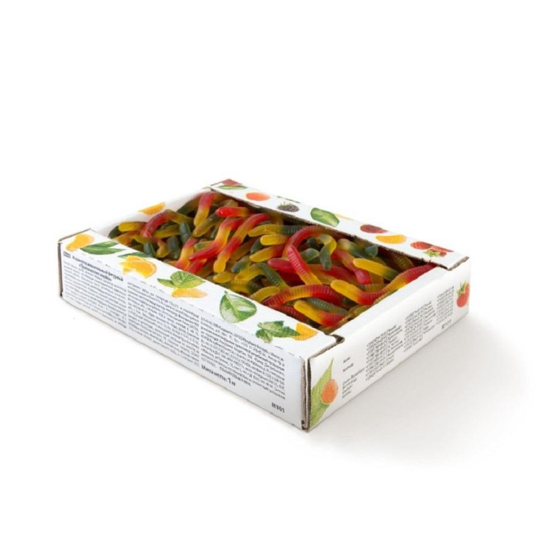 Мармелад жевательный Азовская КФ Тропические змейки фигурный, 1кг