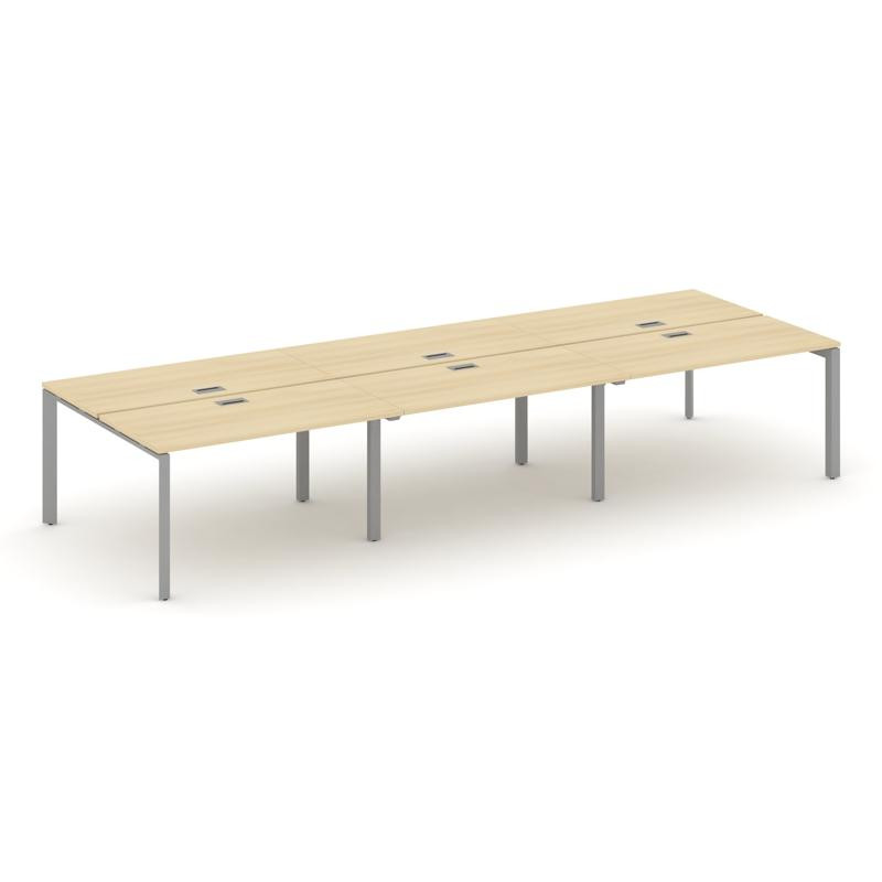 Style Project Рабочая станция двухсторонняя SN-59P.DRS-084 Акация Лорка/Металл Серый/Серебро Заглушк