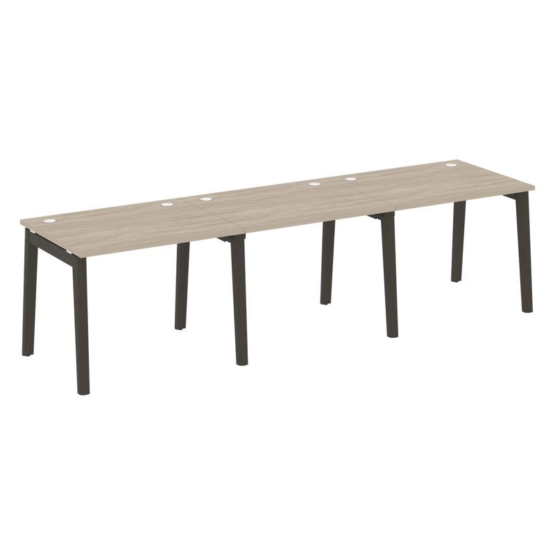 Onix Wood Рабочая станция OW.RS-3.1.8 Дуб Аттик/Дуб Темный/Металл Антрацит 2940*800*750