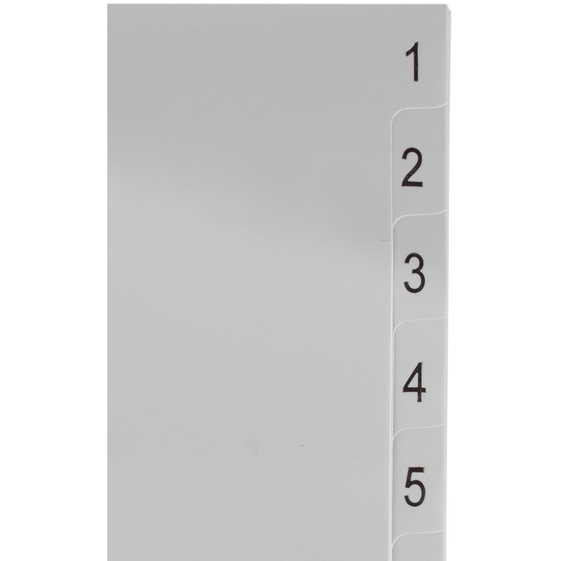 Разделитель листов 12л. цифровые пластик.Комус