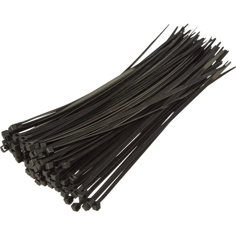 Хомут стяжка нейлоновая TOPFORT 4х200 (3,6х200 мм) чёрный 100 шт/уп