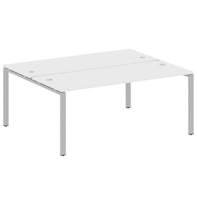 Metal System Рабочая станция на П-образном м/к БП.РАС-СП-2.5 Белый/Металл Серый 1800*1475*750 Metal System Рабочая станция на П-образном м/к БП.РАС-СП-2.5 Белый/Металл Серый 1800*1475*750