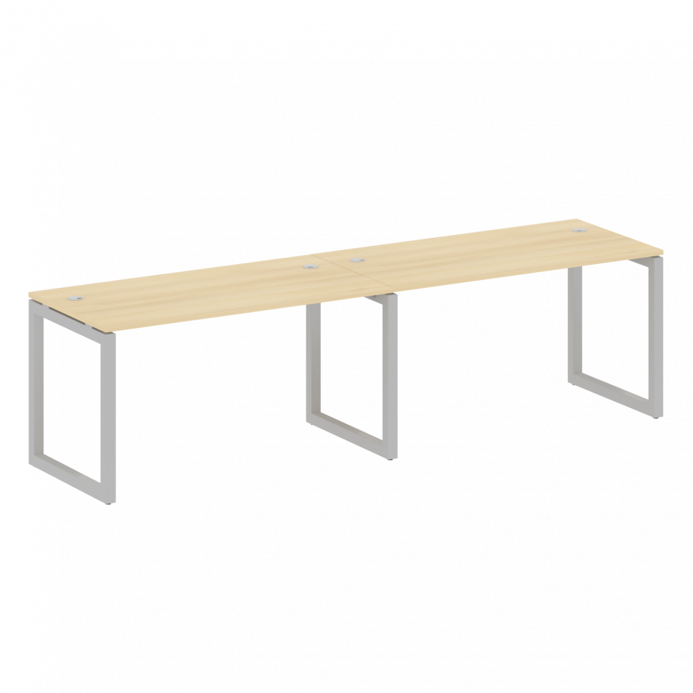 Metal System Quattro Рабочая станция на 2 места на О-образном м/к 50БО.СМ-2.3 Акация Лорка/Металл Се