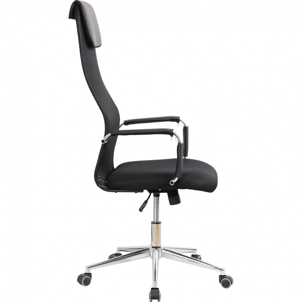 Кресло BN_SH_EChair-565 TW сетка/ткань черный, хром