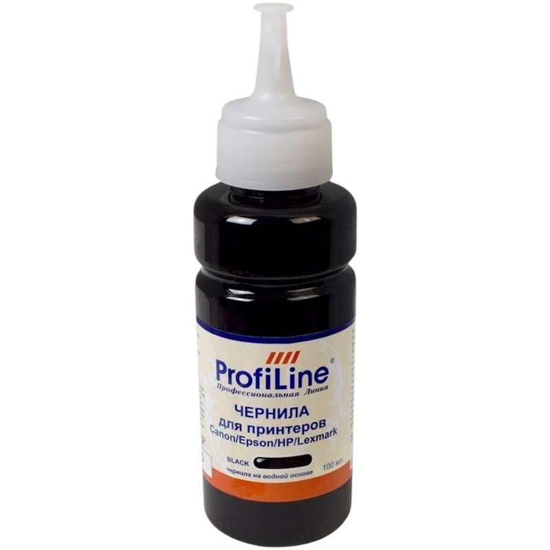 Чернила Premium для Canon/Epson/HP/Lexmark чер. 100 мл вод. ProfiLine