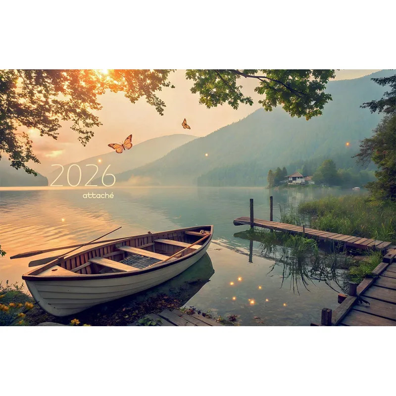 Календарь настенный 3-х блочный 2026 Трио Стандарт, 305х675, У воды, 80г/м2