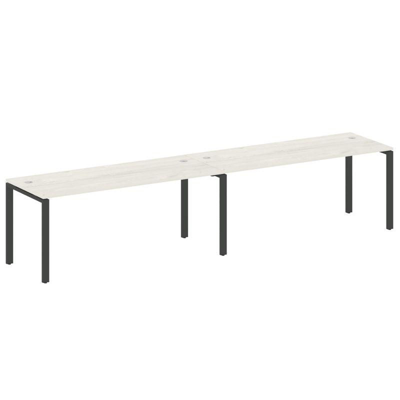 Metal System Рабочая станция на 2 места на П-образном м/к БП.СМ-2.5 Дуб Наварра/Металл Антрацит 3600 Metal System Рабочая станция на 2 места на П-образном м/к БП.СМ-2.5 Дуб Наварра/Металл Антрацит 3600