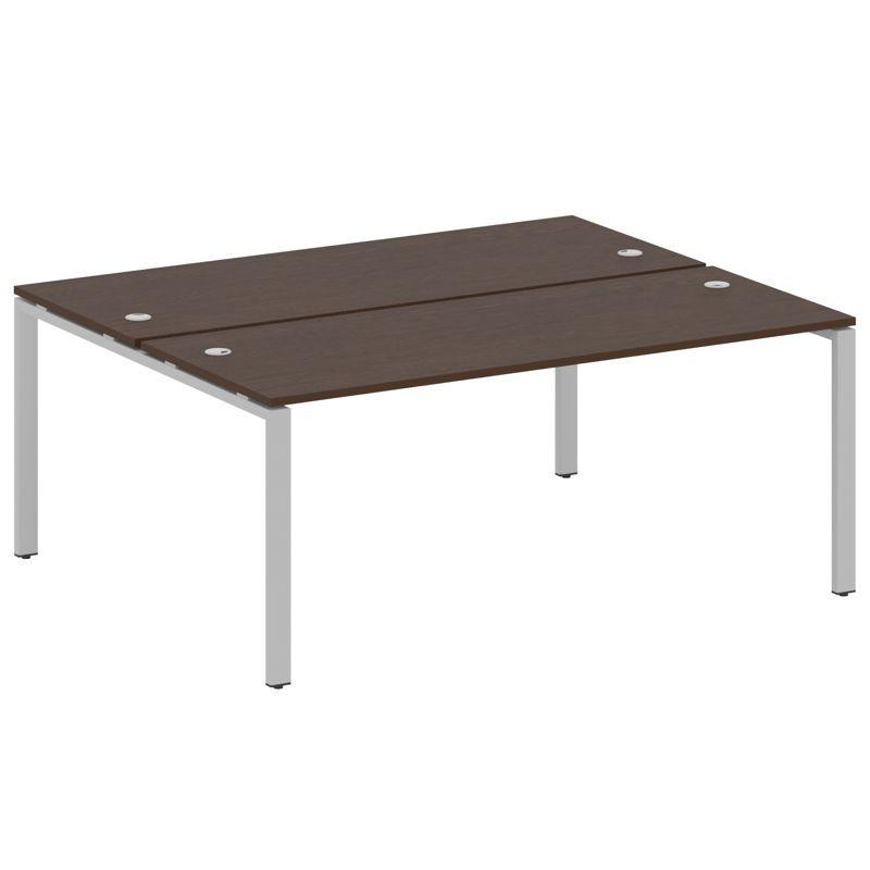 Metal System Рабочая станция на П-образном м/к БП.РАС-СП-2.5 Венге Цаво/Металл Серый 1800*1475*750