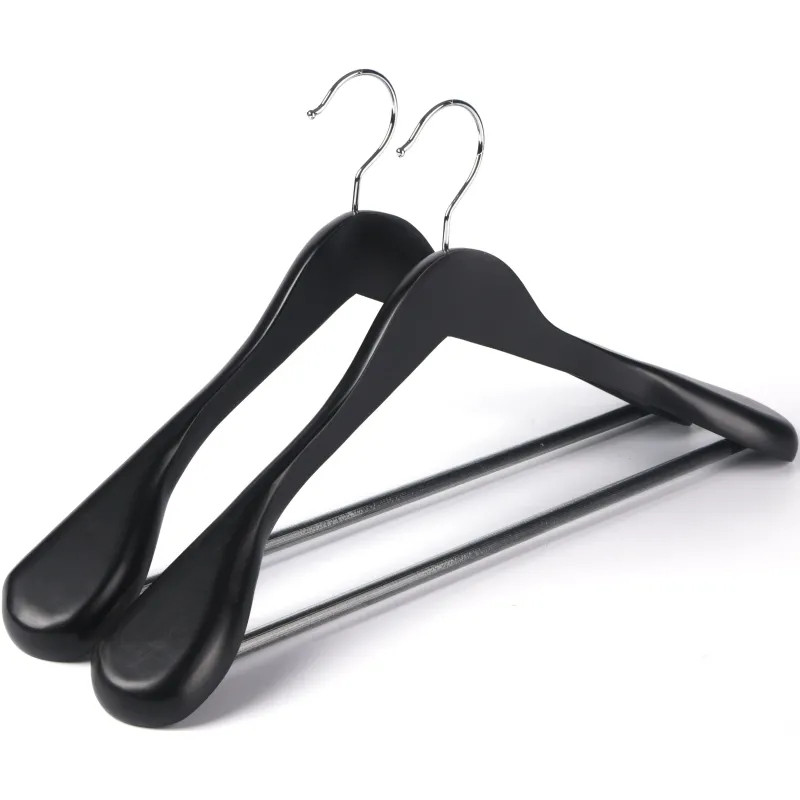 Вешалка-плечики WW_Attache CU9632М-B/LH031-B дер,перек,анат,р48-50 черная